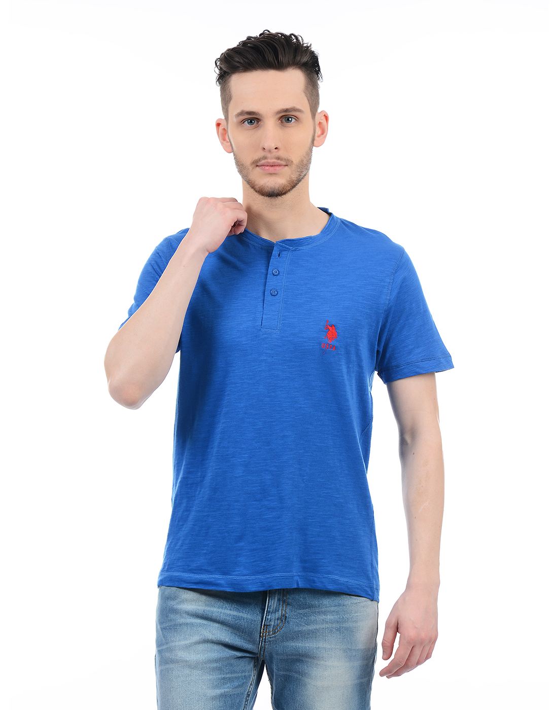 U.S. Polo Assn. Men Solid T-Shirt